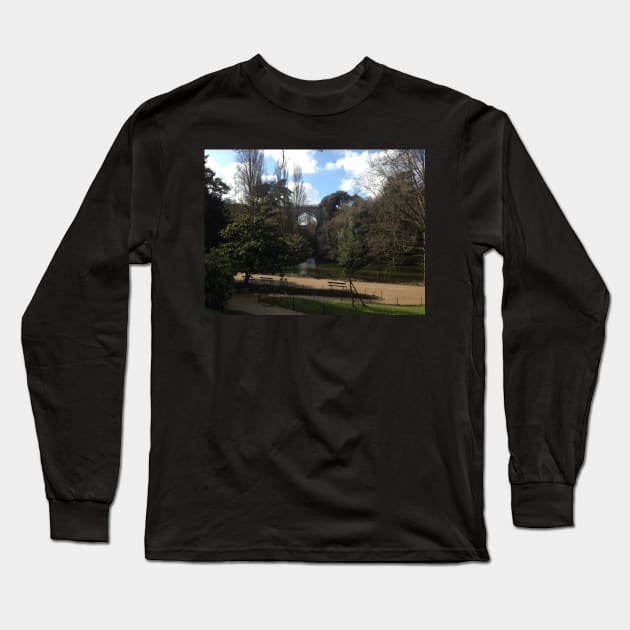 A Bridge in Paris Long Sleeve T-Shirt by ThatBird